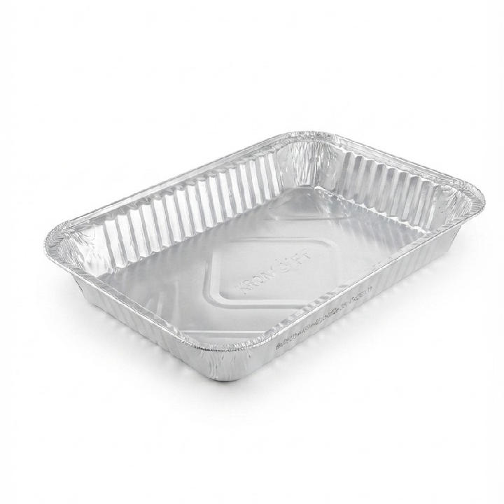 BANDEJA DE ALUMINIO CUADRADA (27*17*5) S/TAPA