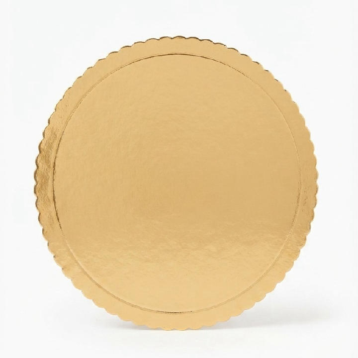 DISCO CARTON DORADO 30X30 X 1 UNID