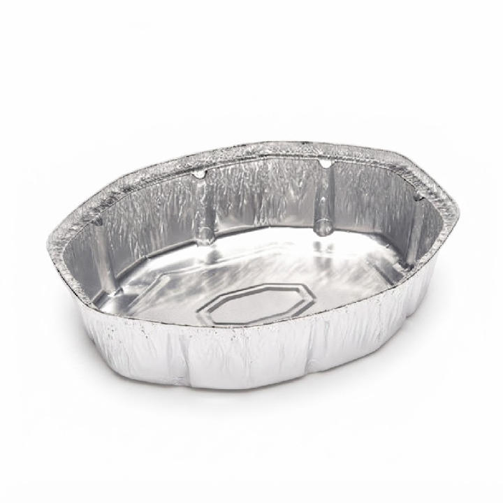 BANDEJA DE ALUMINIO OVALADA 47X33X9.7 X 1 UND