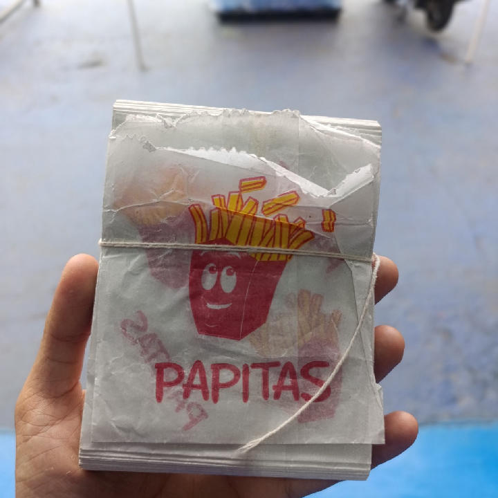 BOLSA  ANTIGRASA PAPITAS FRITAS BLANCA (1X100)