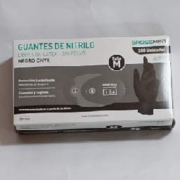 GUANTES DE NITRILO NEGRO TALLA M CJA X 50 PARES (100 UNID)