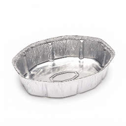 BANDEJA DE ALUMINIO OVALADA 47X33X9.7 X 1 UND